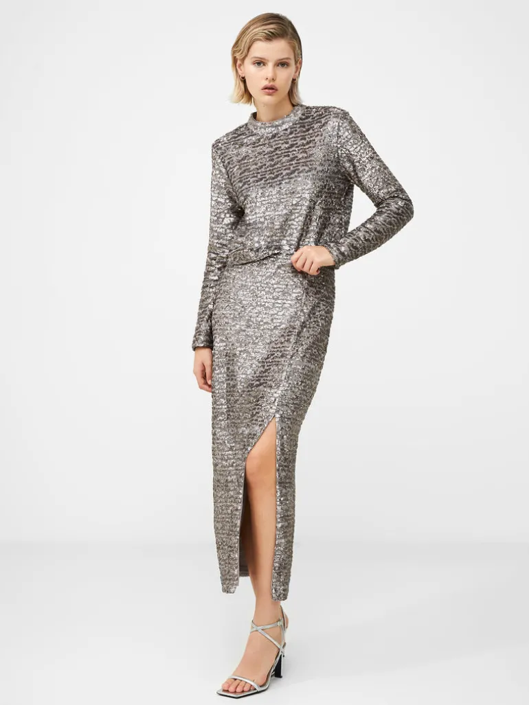 Adalynn Sequin Midi Skirt<FRENCH CONNECTION Store