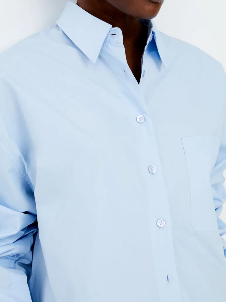 Alissa Cotton Cropped Shirt<FRENCH CONNECTION Cheap