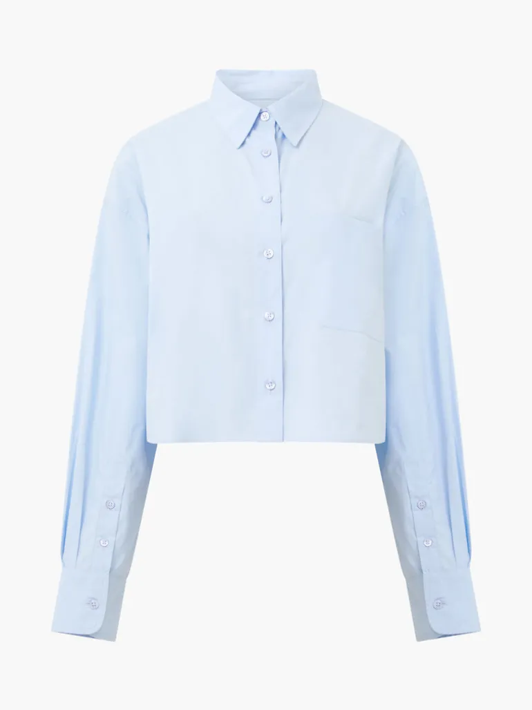 Alissa Cotton Cropped Shirt<FRENCH CONNECTION Cheap