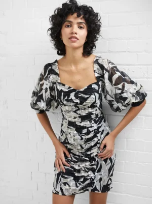 Ally Dinah Crinkle Ruched Mini Dress<FRENCH CONNECTION Online