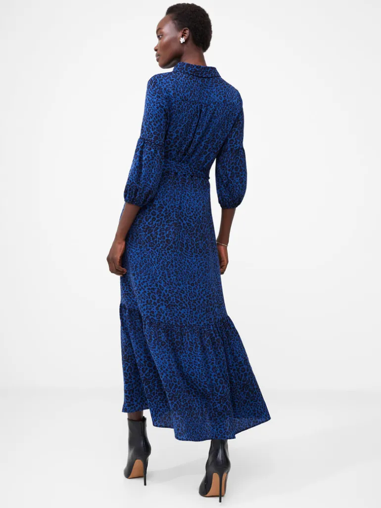 Animal Belted Midi Shirt Dress<FRENCH CONNECTION Flash Sale