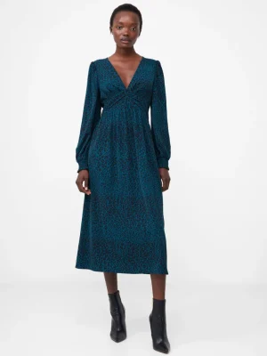 Animal Empire Waist Midi Dress<FRENCH CONNECTION Best