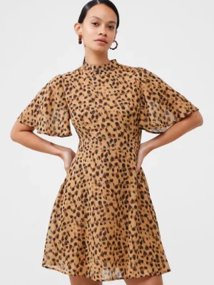 Animal Georgette Mini Dress<FRENCH CONNECTION Best Sale