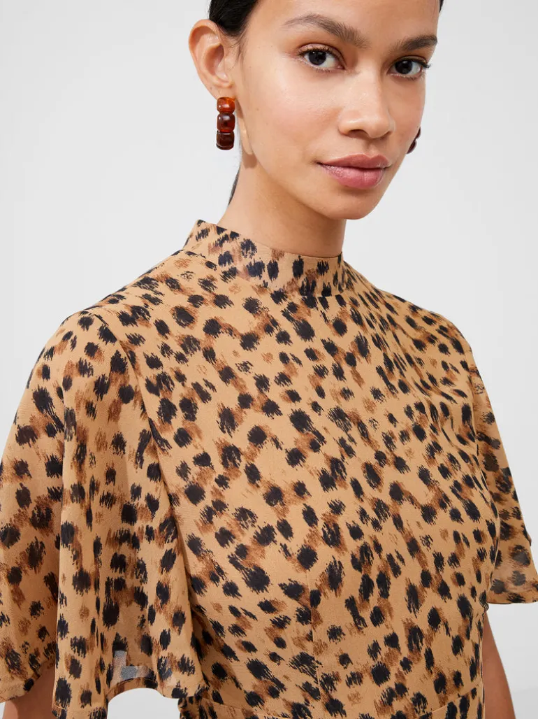 Animal Georgette Mini Dress<FRENCH CONNECTION Best Sale