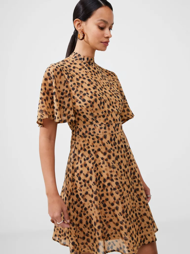Animal Georgette Mini Dress<FRENCH CONNECTION Best Sale