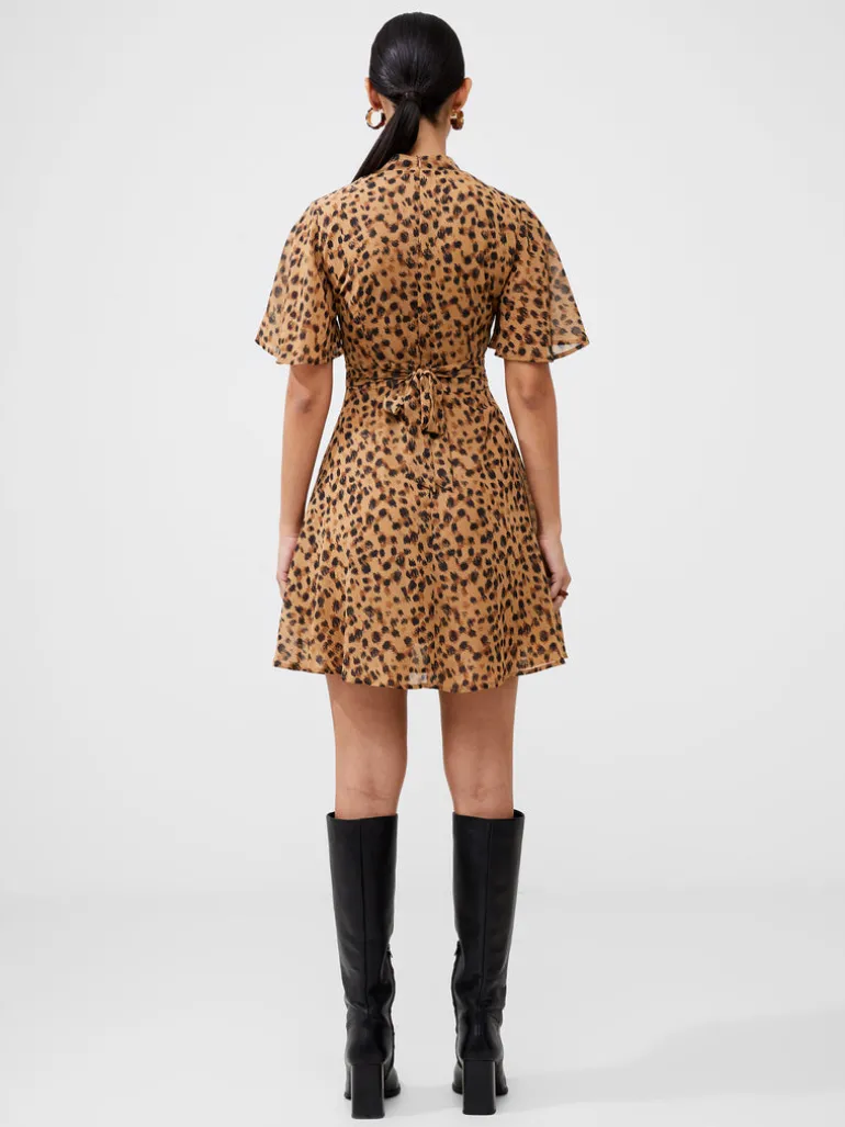 Animal Georgette Mini Dress<FRENCH CONNECTION Best Sale