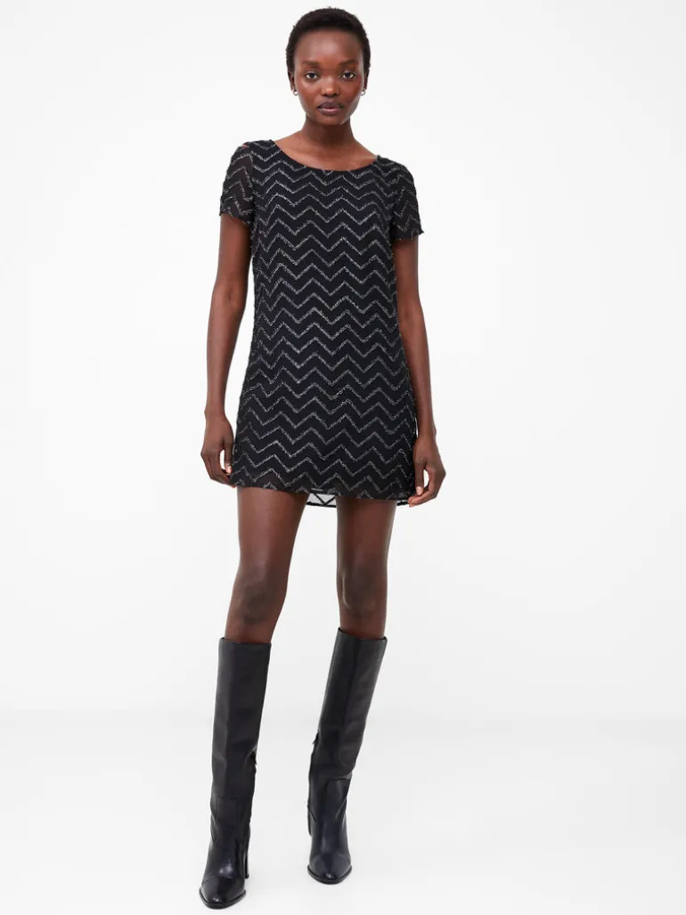 Ashton Lurex Chevron Mini Dress<FRENCH CONNECTION Fashion