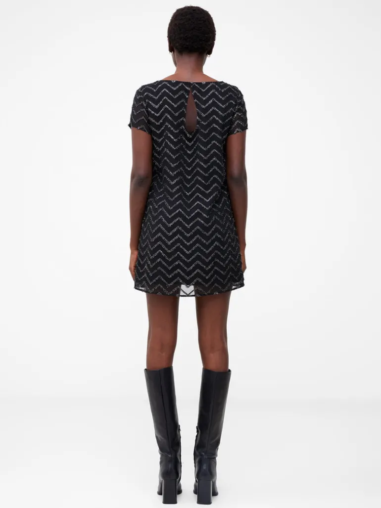 Ashton Lurex Chevron Mini Dress<FRENCH CONNECTION Fashion