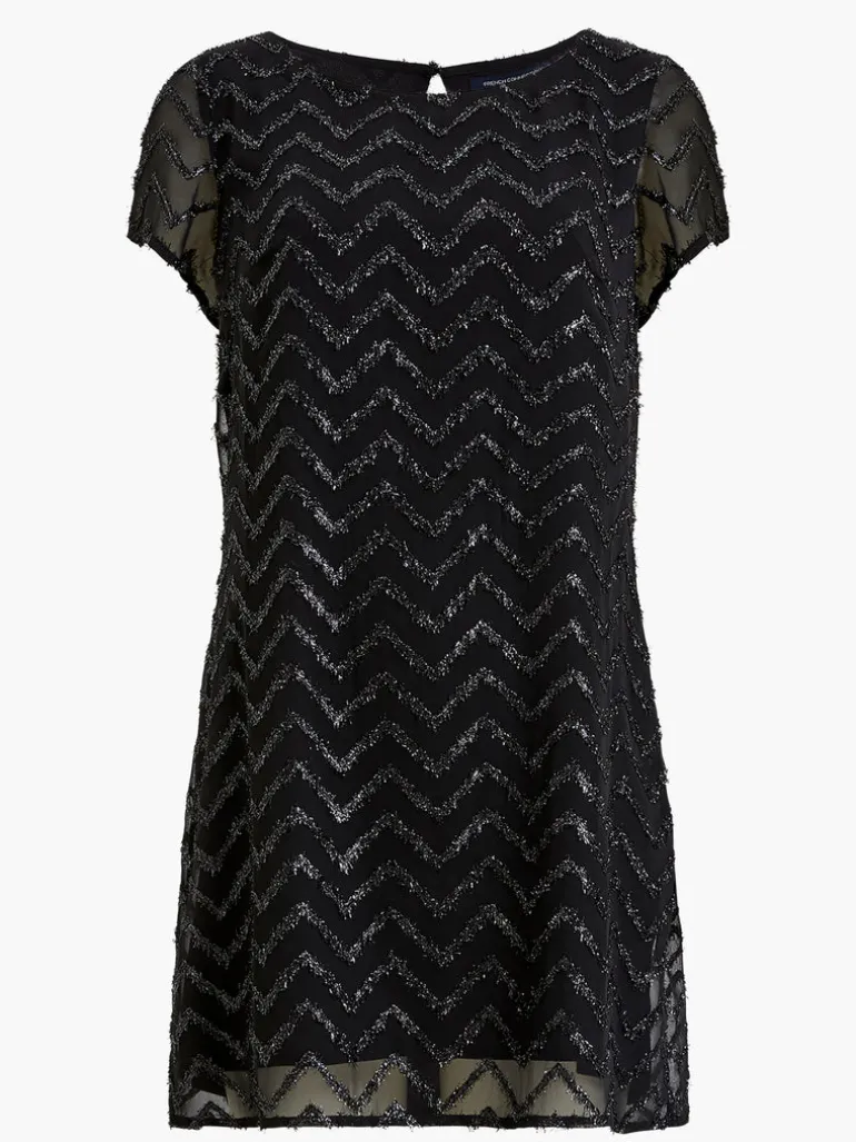 Ashton Lurex Chevron Mini Dress<FRENCH CONNECTION Fashion