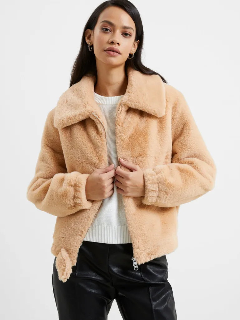 Avi Iren Faux Fur Jacket<FRENCH CONNECTION Shop