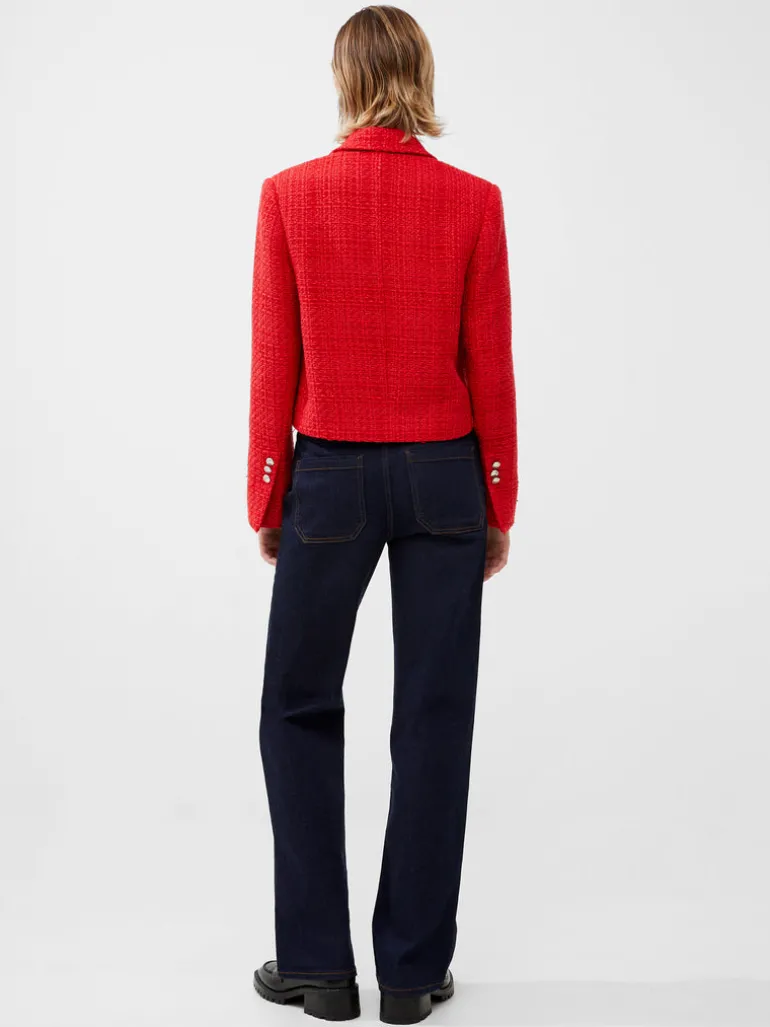 Azzurra Tweed Cropped Blazer<FRENCH CONNECTION Shop
