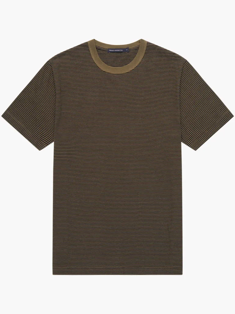Bolt Stripe T-Shirt<FRENCH CONNECTION Discount