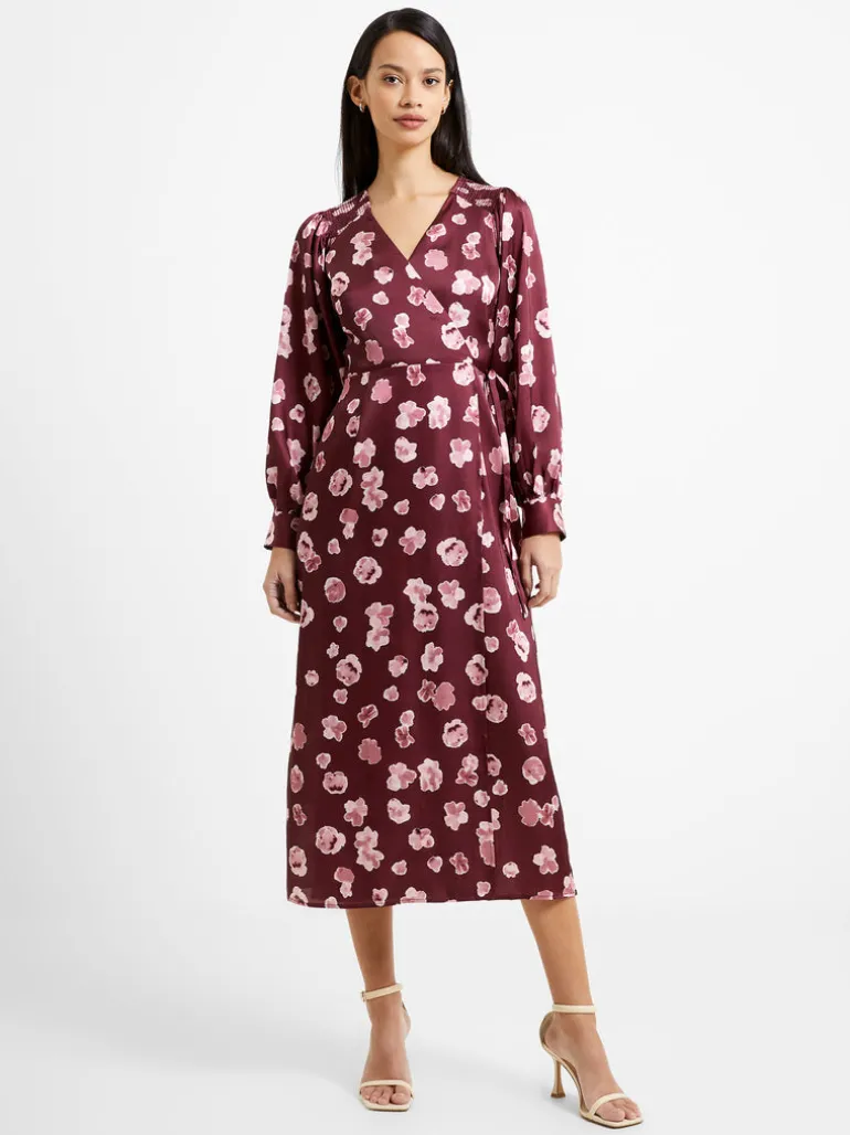Bronwen Aleeya Satin Midi Dress<FRENCH CONNECTION Clearance