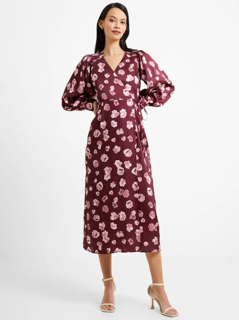 Bronwen Aleeya Satin Midi Dress<FRENCH CONNECTION Clearance