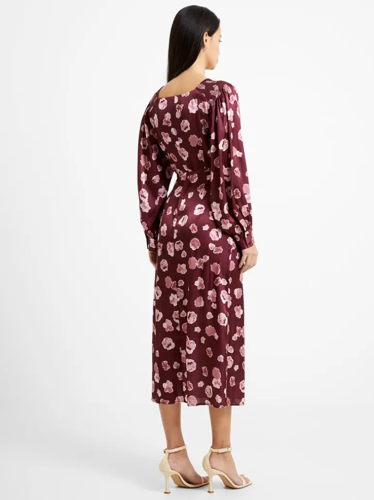 Bronwen Aleeya Satin Midi Dress<FRENCH CONNECTION Clearance