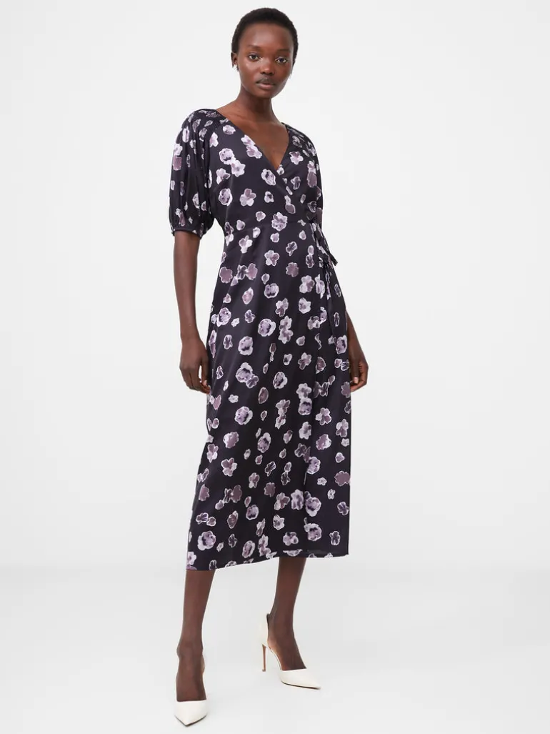 Bronwyn Aleeya Satin Midi Dress<FRENCH CONNECTION Outlet