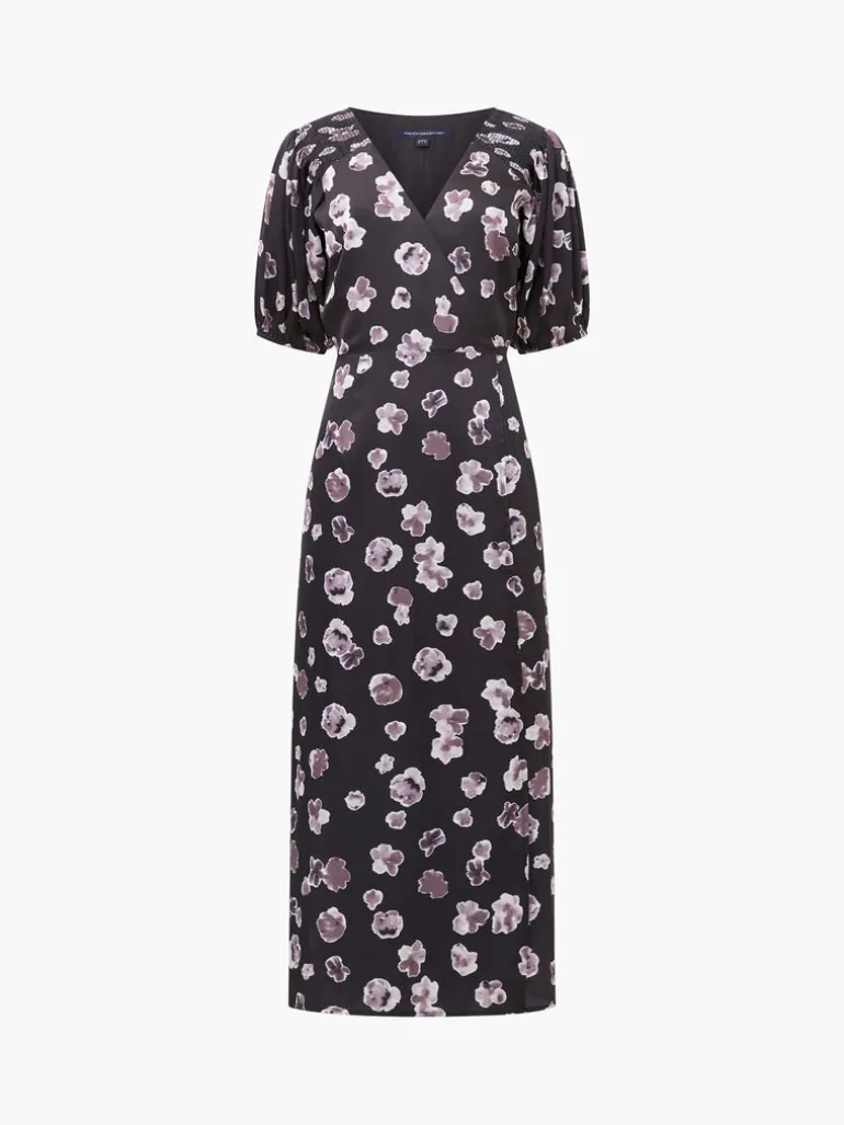 Bronwyn Aleeya Satin Midi Dress<FRENCH CONNECTION Outlet