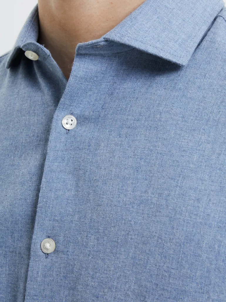 Brushed Melange Long Sleeve Shirt<FRENCH CONNECTION Store