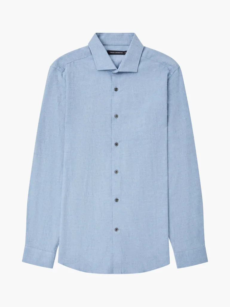 Brushed Melange Long Sleeve Shirt<FRENCH CONNECTION Store