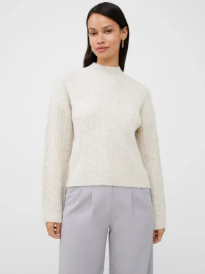 Cable Knit Arm High Neck Jumper<FRENCH CONNECTION Store