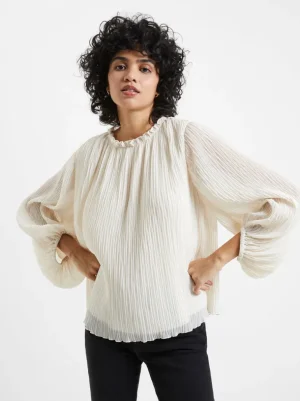 Callie Lurex Pleated Top<FRENCH CONNECTION Online