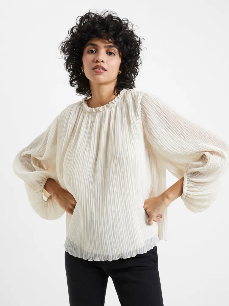 Callie Lurex Pleated Top<FRENCH CONNECTION Online