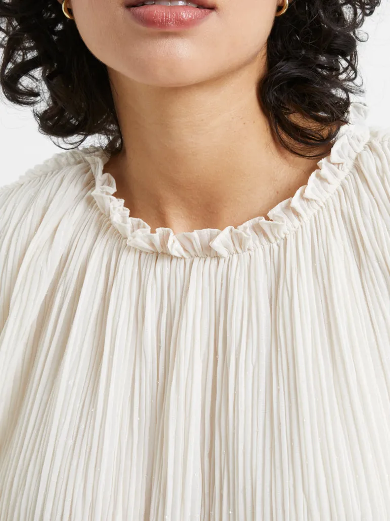 Callie Lurex Pleated Top<FRENCH CONNECTION Online