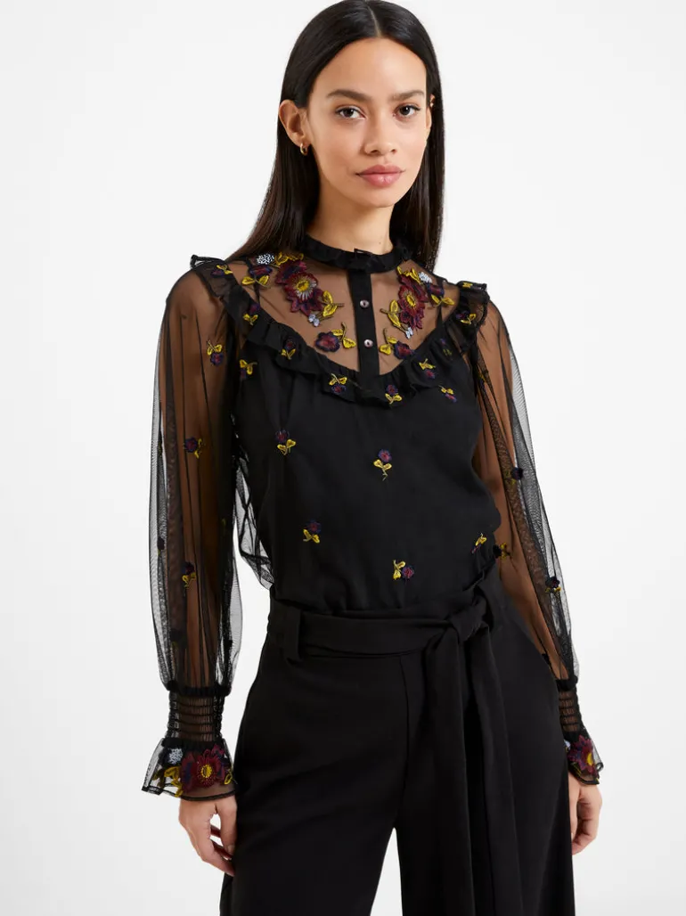 Camielle Embroidered Shirt<FRENCH CONNECTION Store