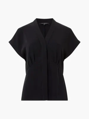 Carmen Recycled Crepe Blouse<FRENCH CONNECTION Fashion