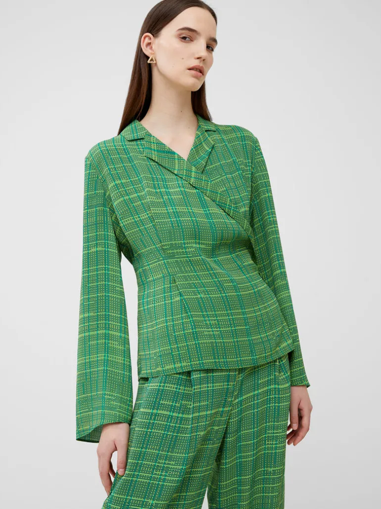 Carmen Recycled Crepe Top<FRENCH CONNECTION Shop