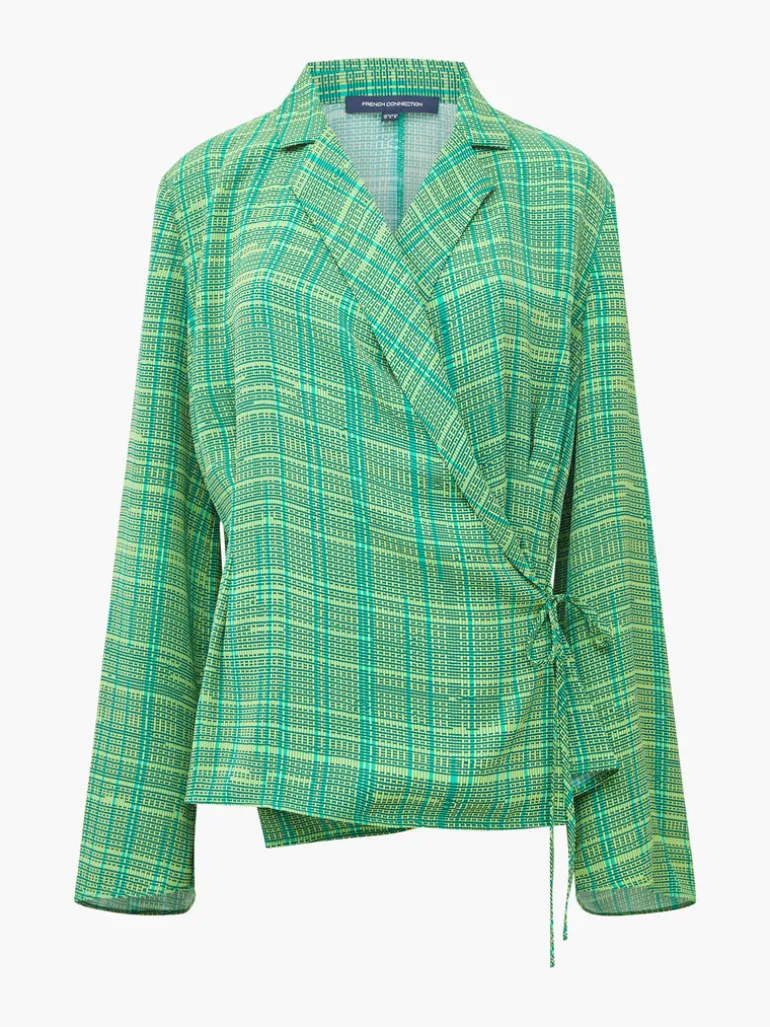 Carmen Recycled Crepe Top<FRENCH CONNECTION Shop