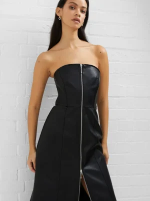 Claudia PU Dress<FRENCH CONNECTION Cheap