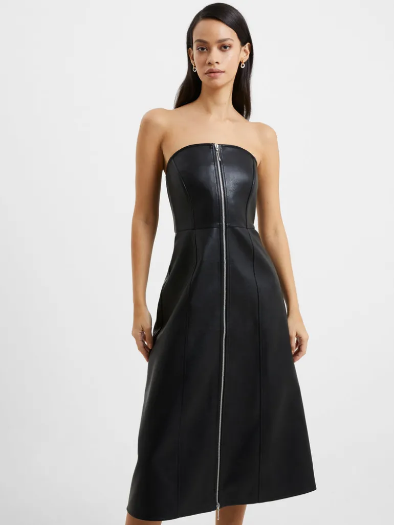 Claudia PU Dress<FRENCH CONNECTION Cheap