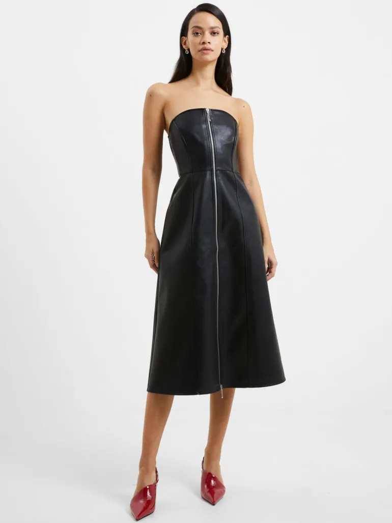 Claudia PU Dress<FRENCH CONNECTION Cheap