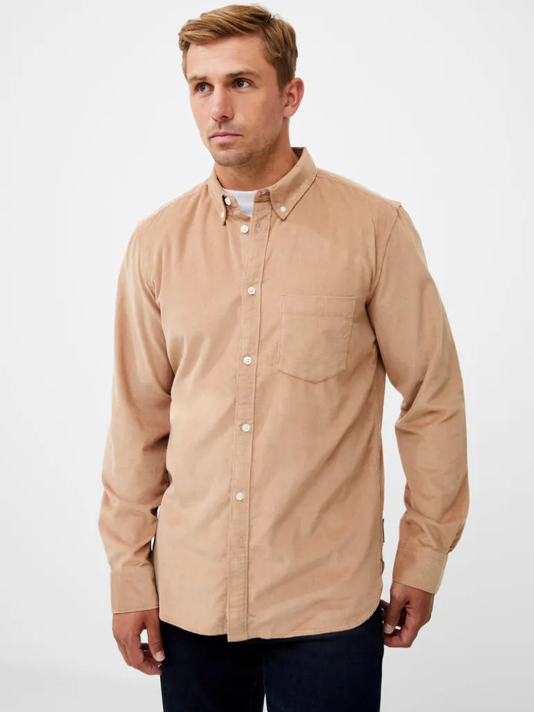 Cord Long Sleeve Oxford Shirt<FRENCH CONNECTION Clearance