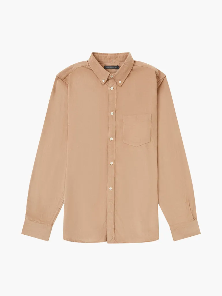Cord Long Sleeve Oxford Shirt<FRENCH CONNECTION Clearance