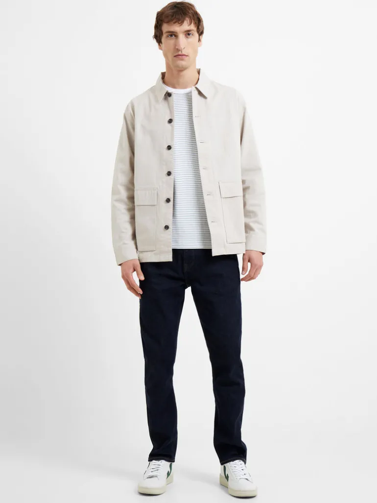 Cotton Herringbone Chore Overshirt<FRENCH CONNECTION Clearance
