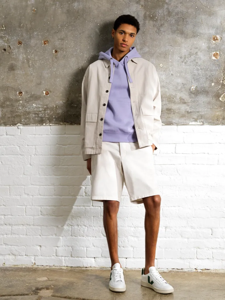 Cotton Herringbone Chore Overshirt<FRENCH CONNECTION Clearance