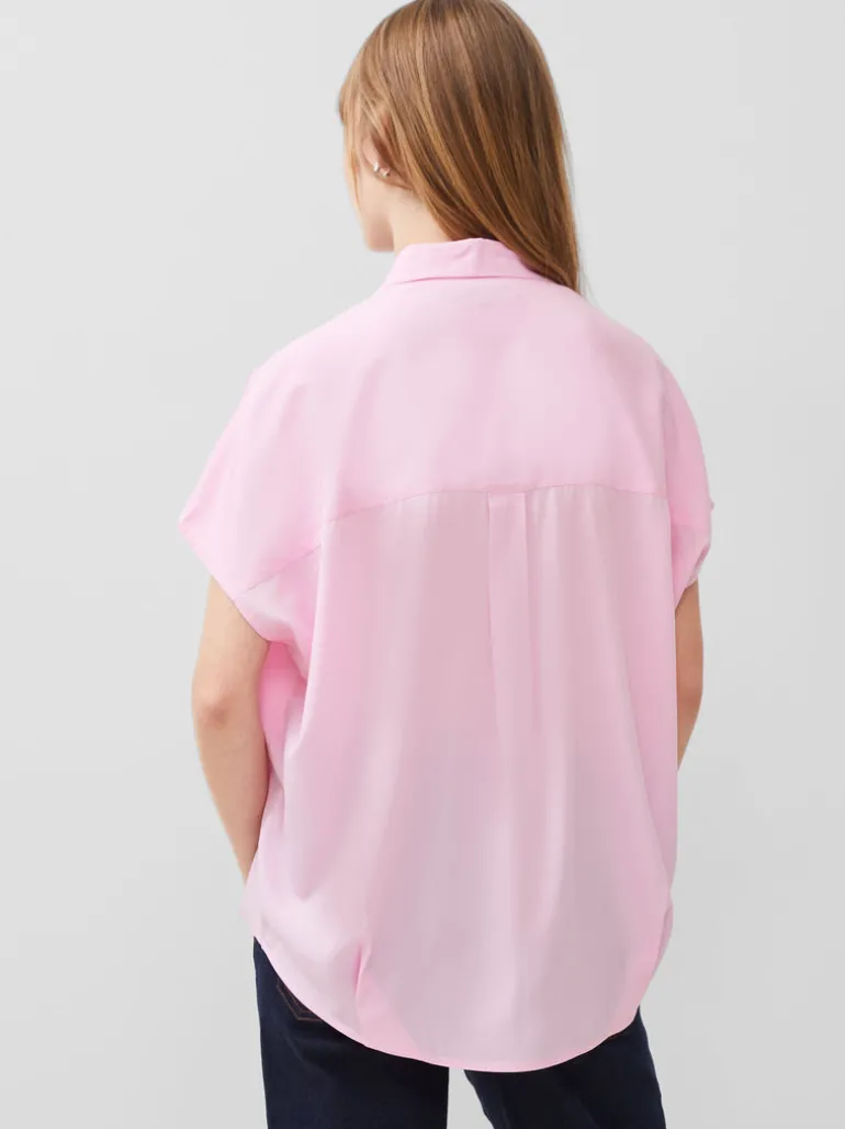 Crepe Light Cap Sleeve Popover Shirt<FRENCH CONNECTION Store