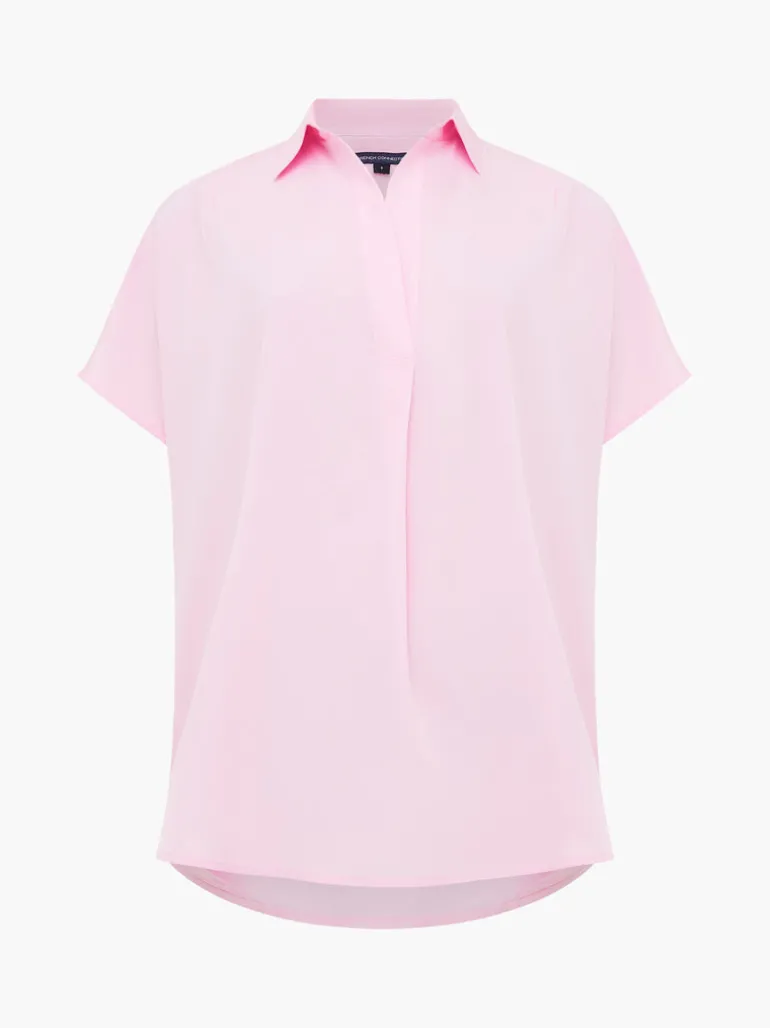 Crepe Light Cap Sleeve Popover Shirt<FRENCH CONNECTION Store