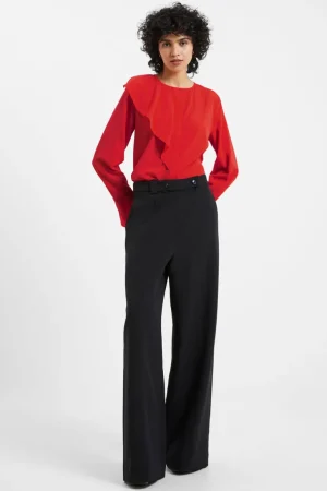 Crepe Light Recycled Asymmetric Frill Shirt<FRENCH CONNECTION Shop