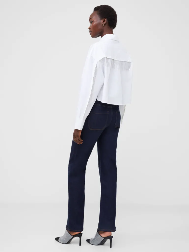 Crystal Alissa Cropped Cotton Shirt<FRENCH CONNECTION Best
