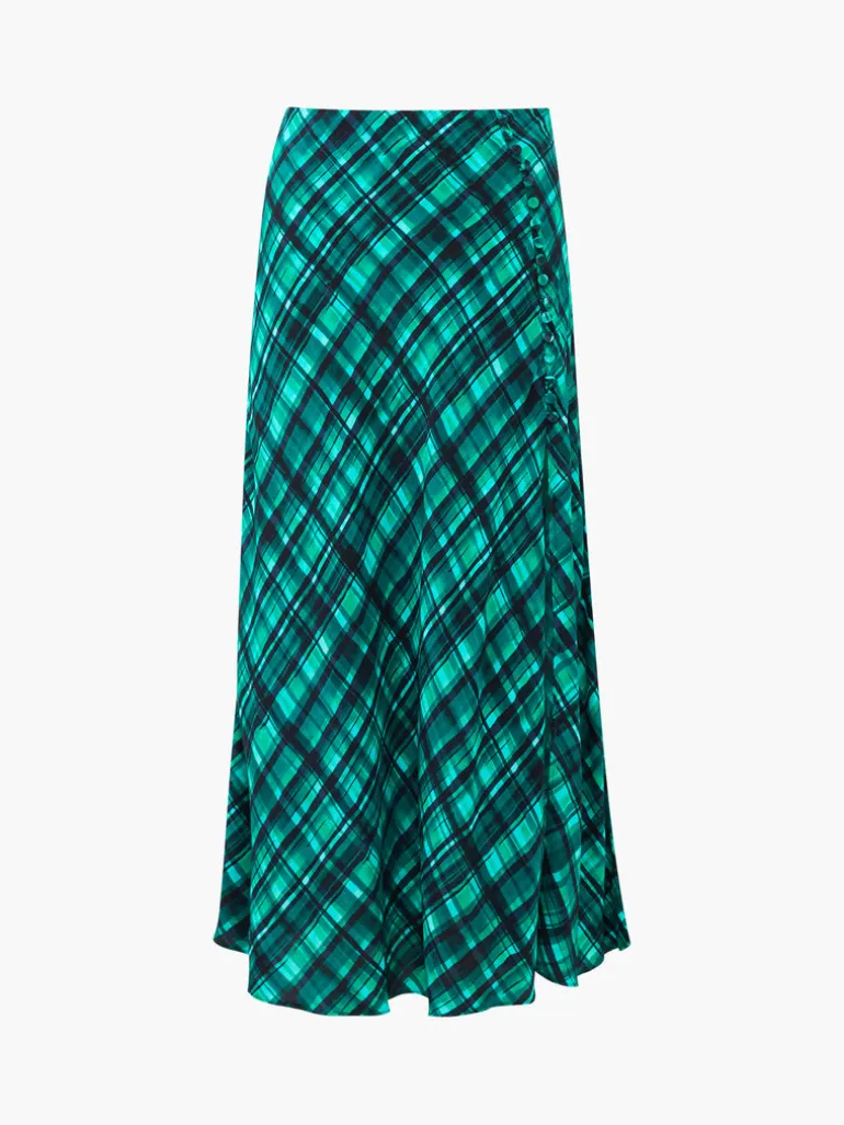 Dani Eco Check Delphine Midi Skirt<FRENCH CONNECTION Online