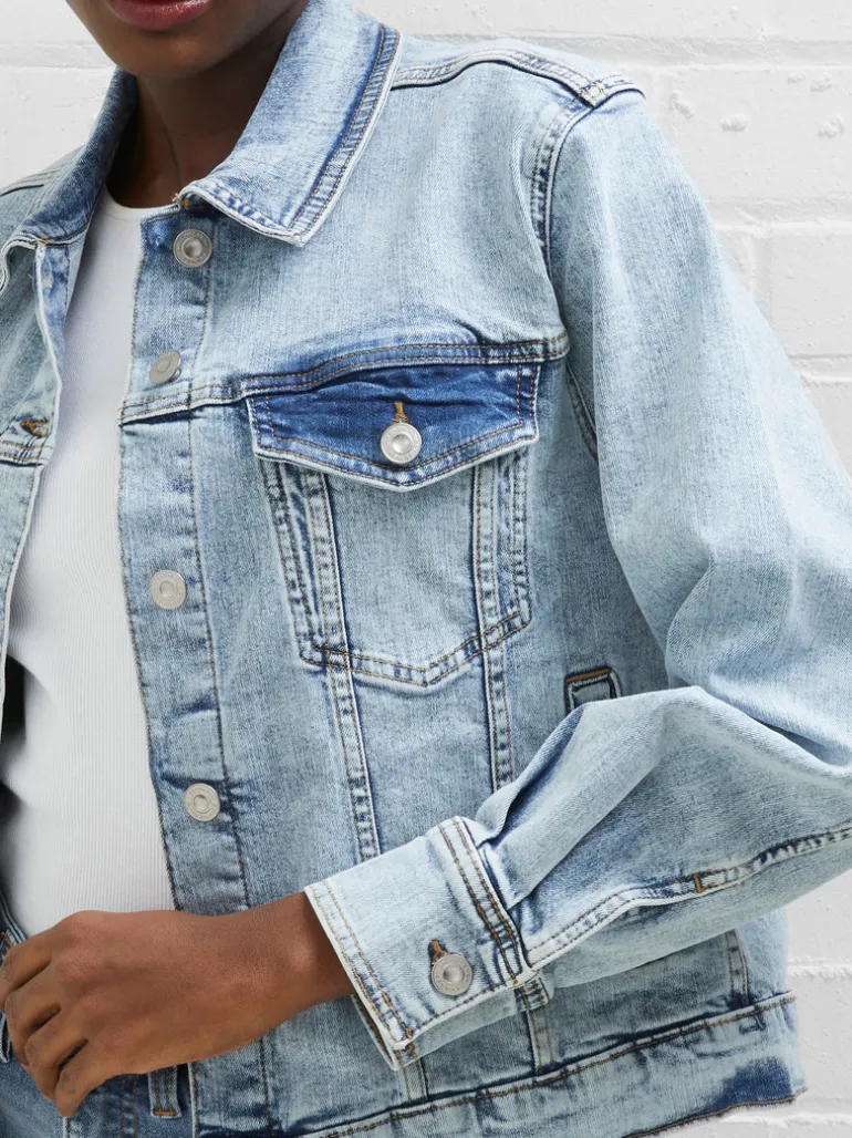 Denim Stretch Trucker Jacket<FRENCH CONNECTION Best Sale