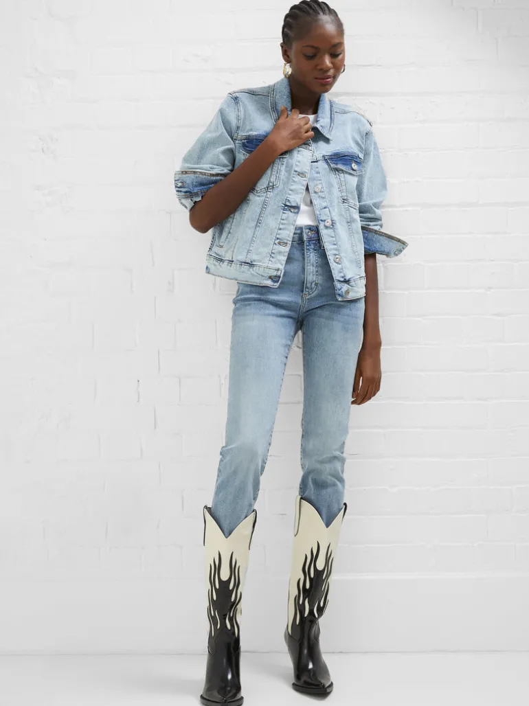 Denim Stretch Trucker Jacket<FRENCH CONNECTION Best Sale