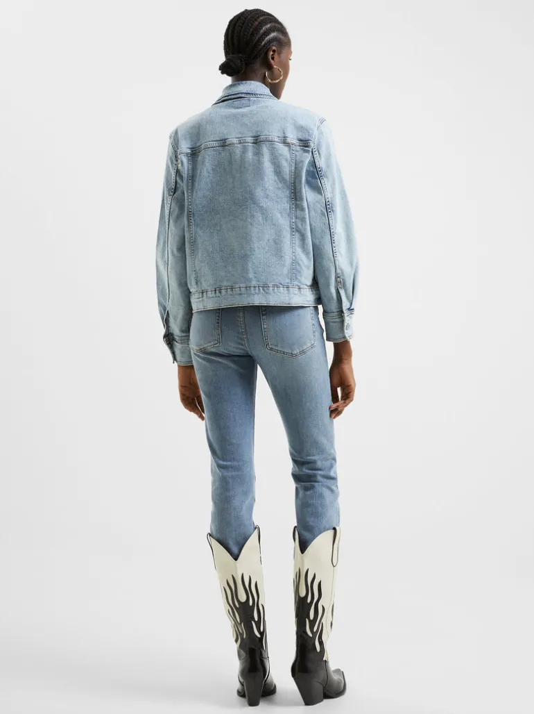 Denim Stretch Trucker Jacket<FRENCH CONNECTION Best Sale