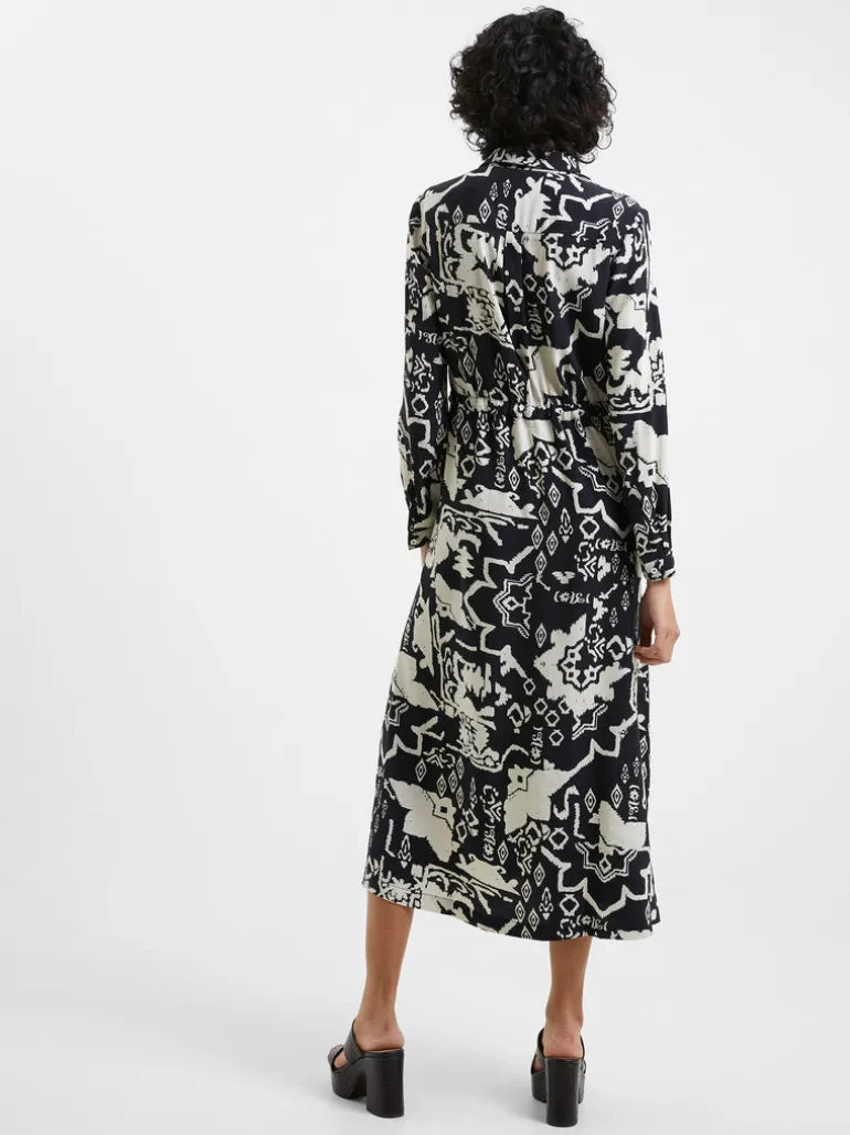 Deon Eco Delphine Drape Shirt Dress<FRENCH CONNECTION Flash Sale
