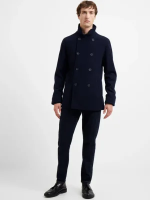 Double Breasted Funnel Neck Coat<FRENCH CONNECTION Clearance