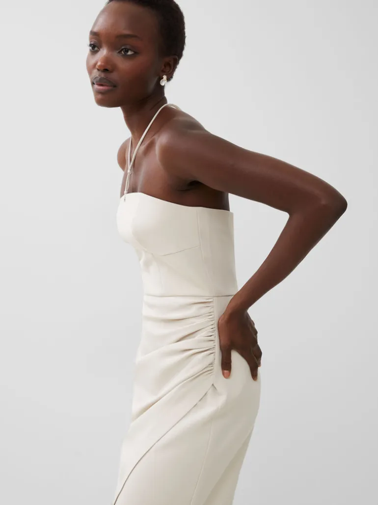 Echo Crepe Halterneck Midi Dress<FRENCH CONNECTION Discount