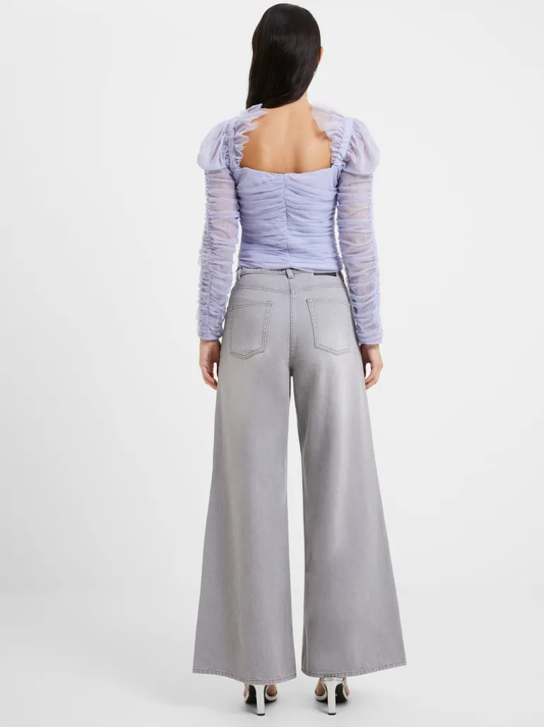 Edrea Tulle Cropped Top<FRENCH CONNECTION Cheap